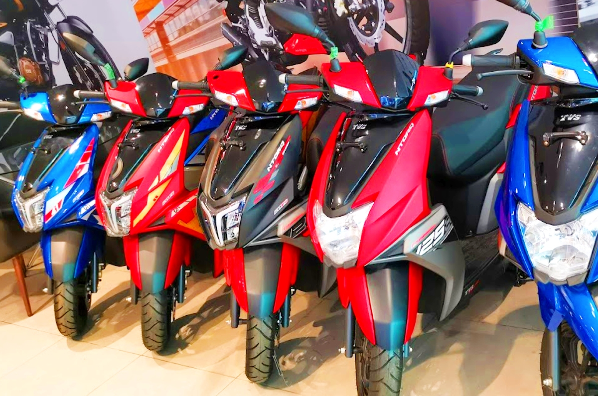 TVS Ntorq 125 price, scooter, bike sales 2024 January.